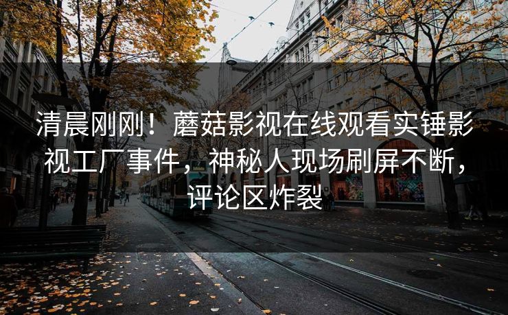 清晨刚刚！蘑菇影视在线观看实锤影视工厂事件，神秘人现场刷屏不断，评论区炸裂