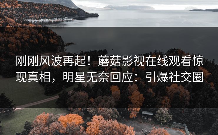 刚刚风波再起！蘑菇影视在线观看惊现真相，明星无奈回应：引爆社交圈